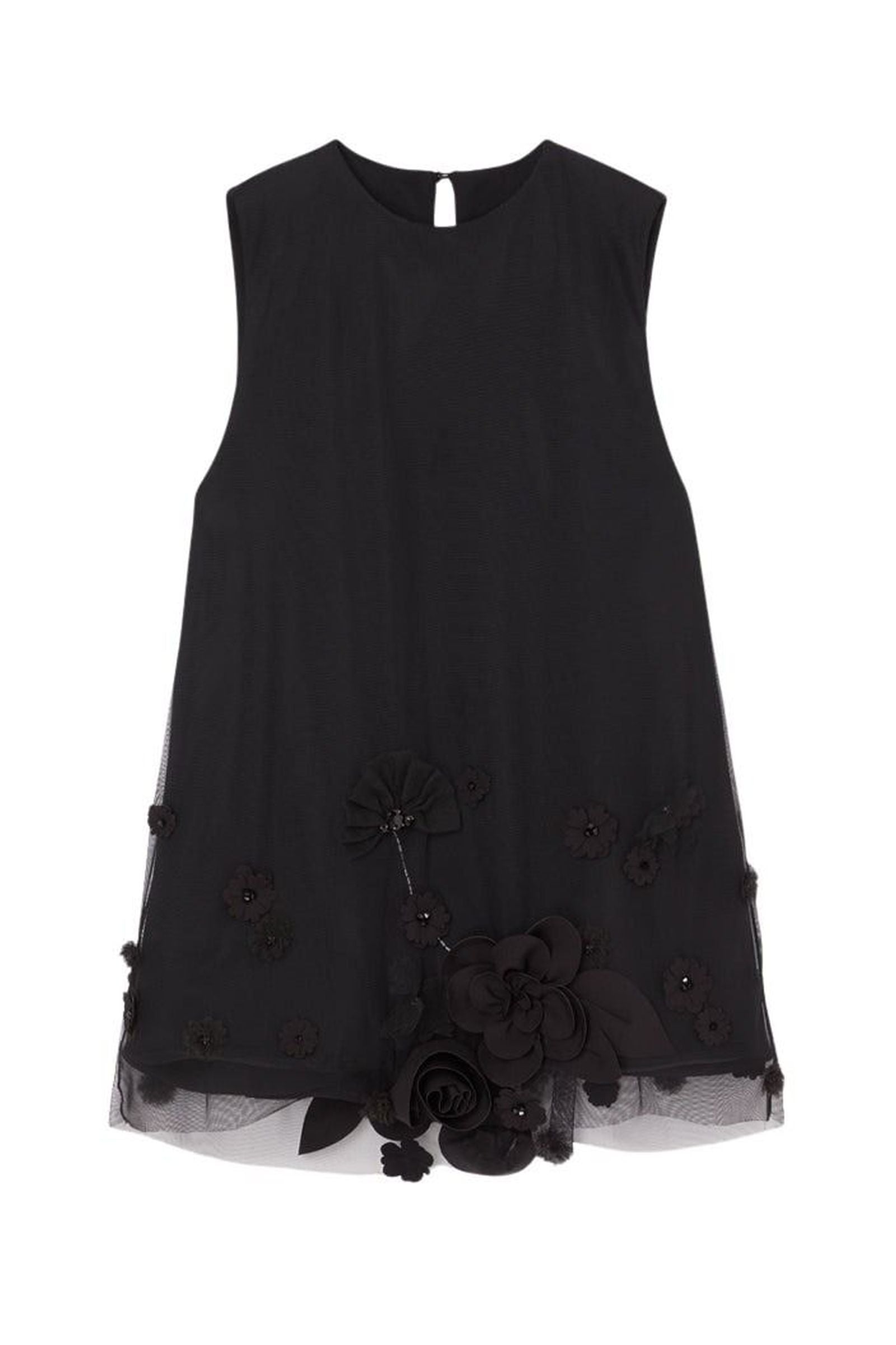 Black / FLORAL EMBROIDERY TOP