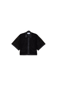 Black / DEGRADE TULLE TOP