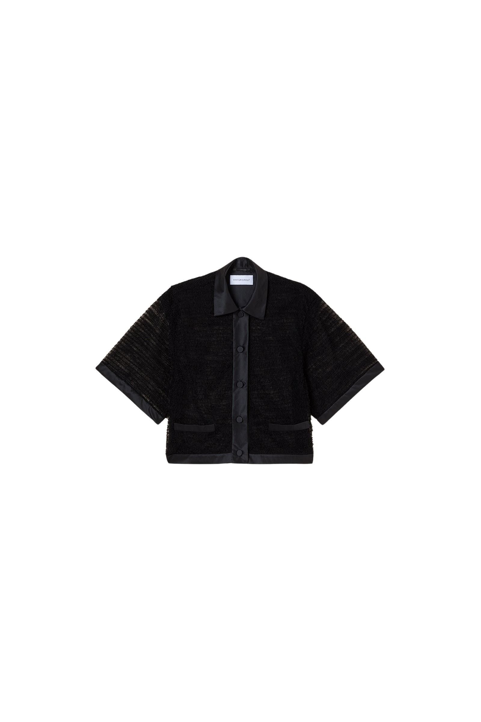 Black / DEGRADE TULLE TOP