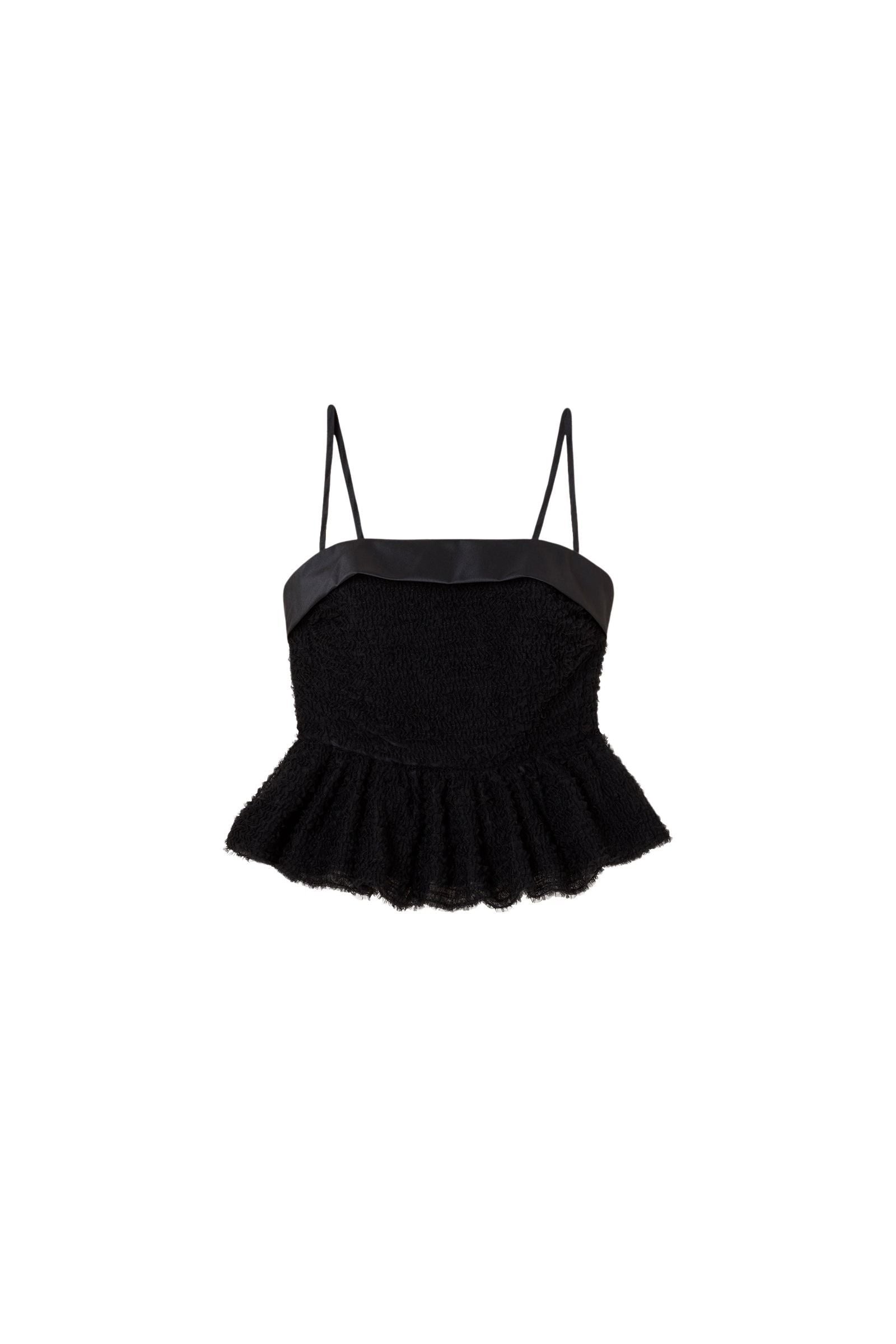 Black / TULLE DEGRADE TOP