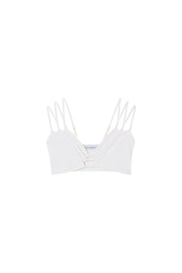White / TRIPLE LAYER BRALETTE