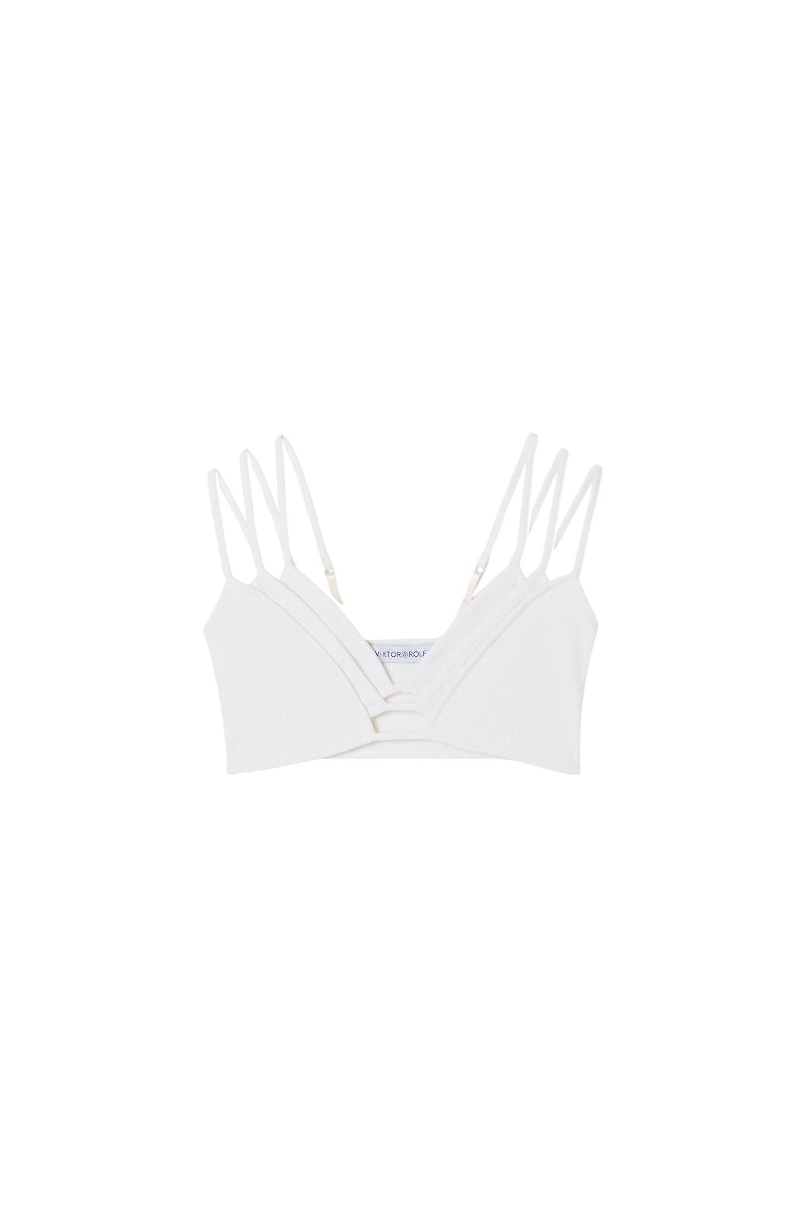 White / TRIPLE LAYER BRALETTE