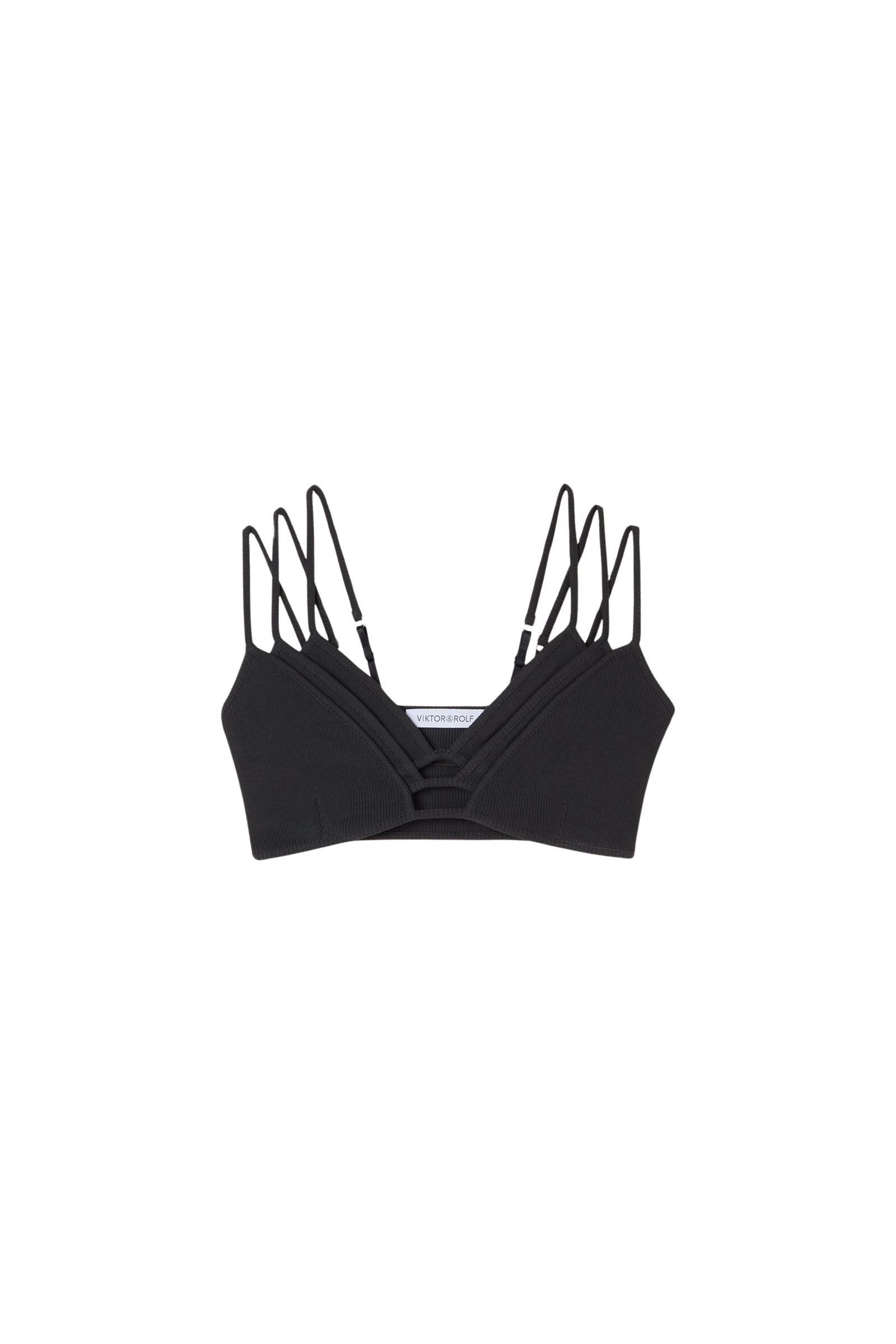 Bralette triple bretelles - Black