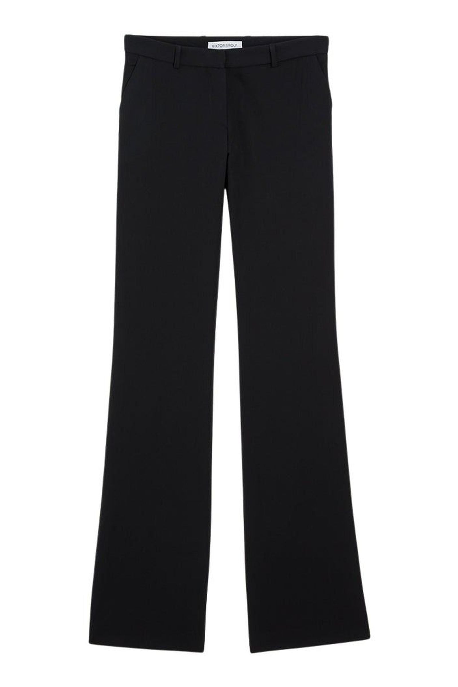 Black / SLIM FLARE PANTS