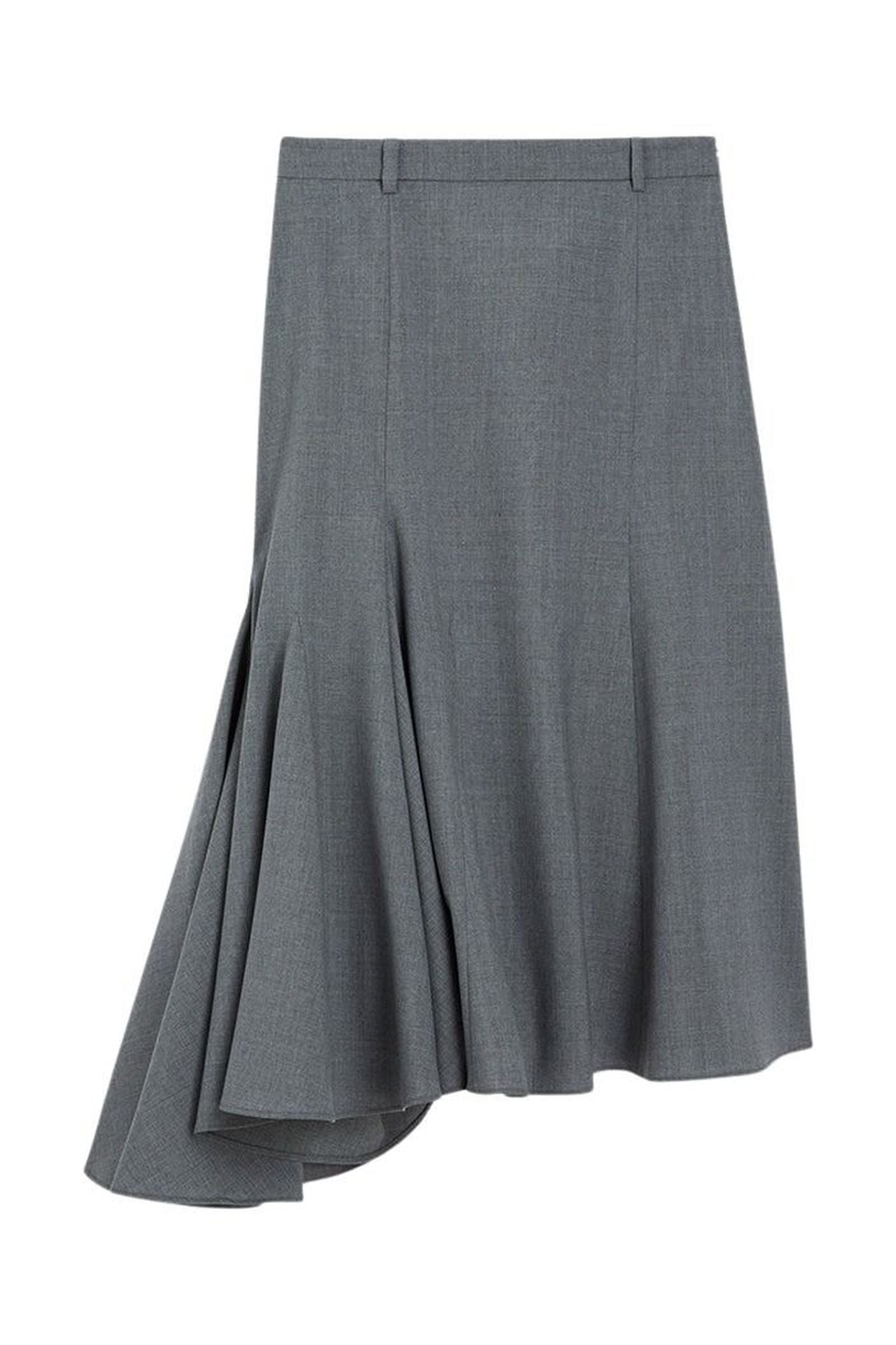 Grey / GODET SKIRT