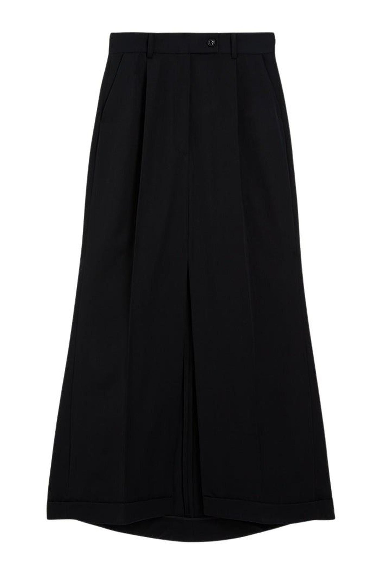 Black / MAXI TAILORED SKIRT