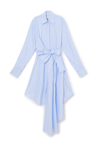 Blue / WRAP SHIRT DRESS
