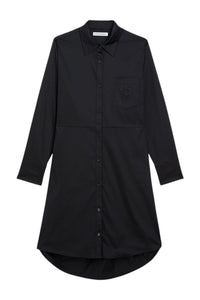 Black / EMBROIDERY PATCH SHIRT DRESS