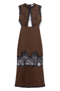 Brown / LACE CAMISOLE LONG DRESS