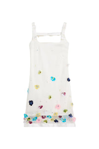 Multi / EMBROIDERED MINI DRESS