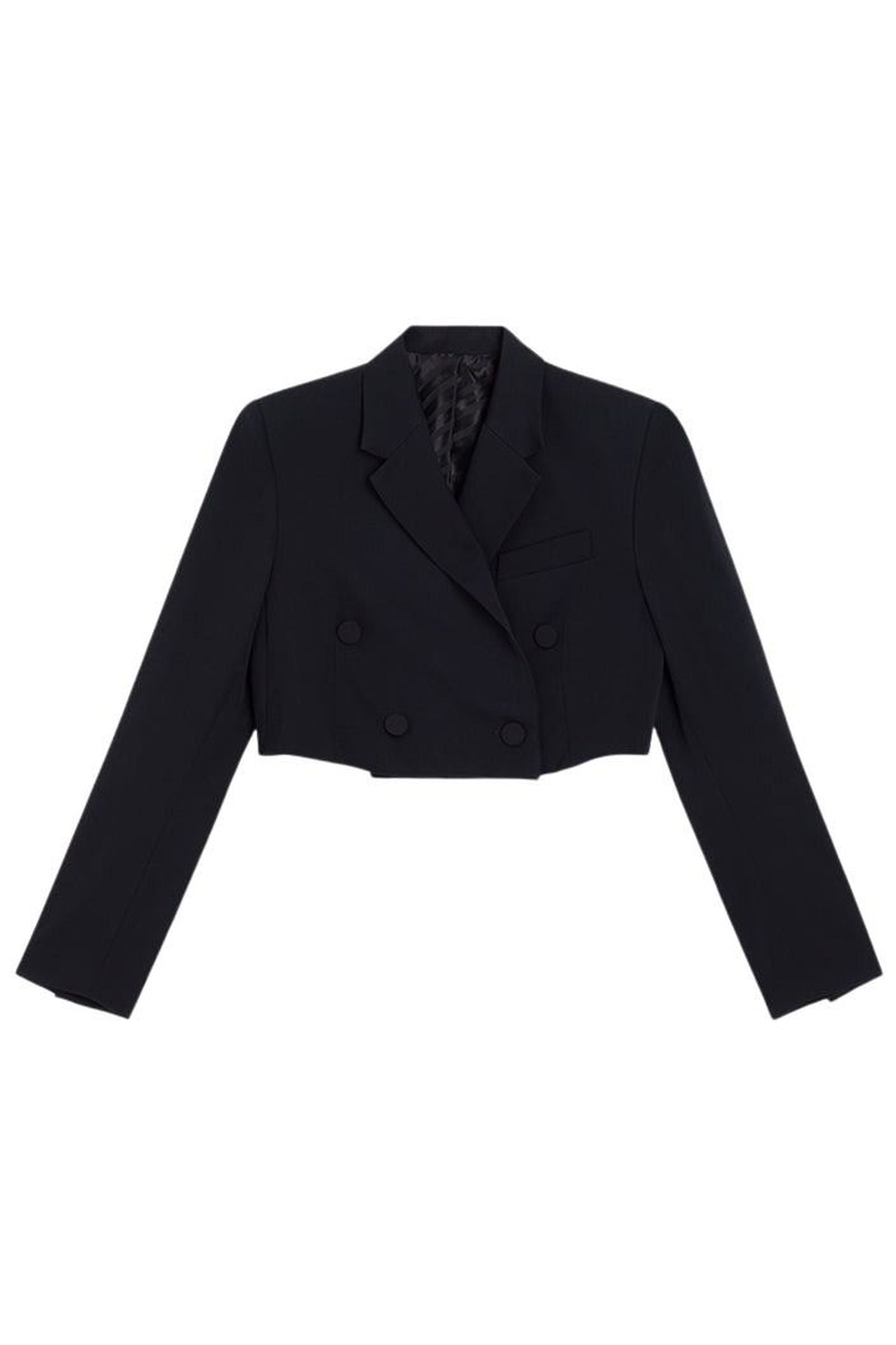 Black / CROPPED BLAZER
