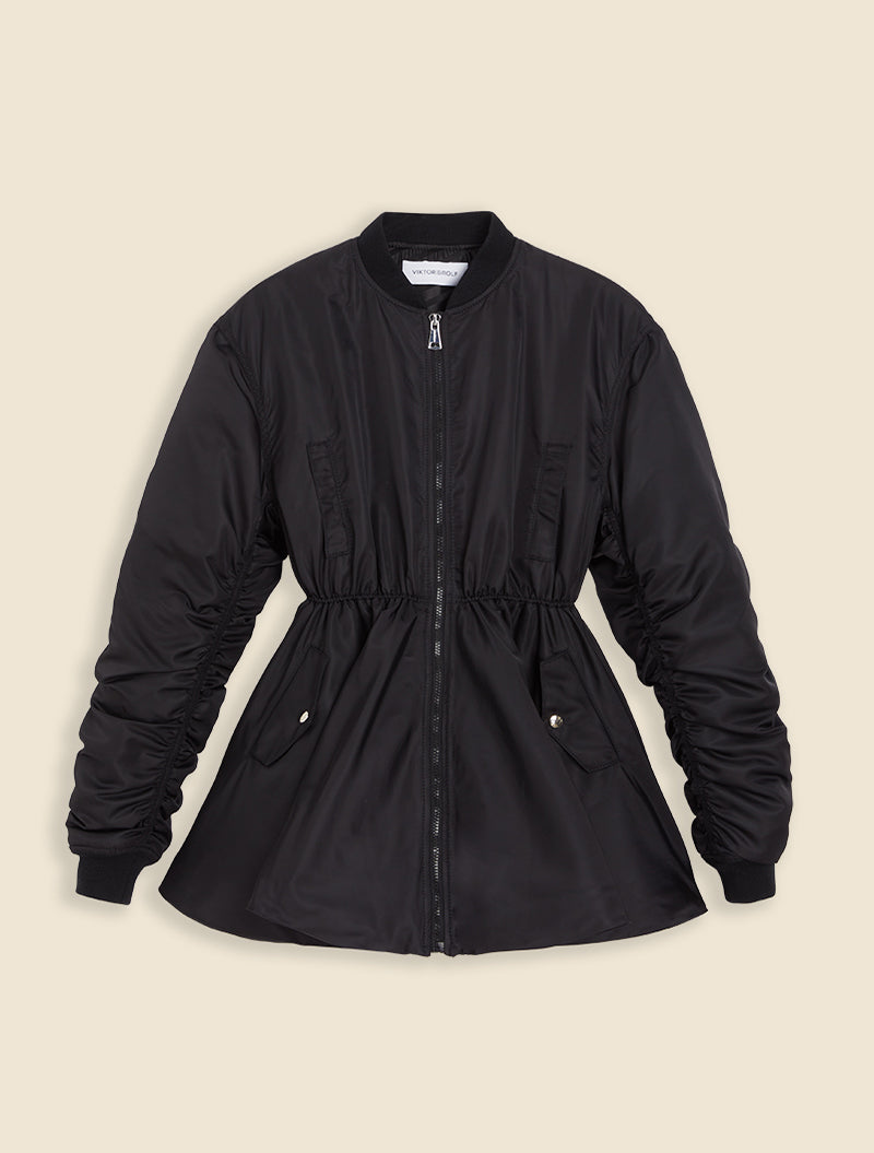 Black / BOMBER DRESS