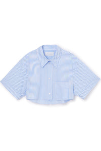 Blue /  CROPPED SHIRT