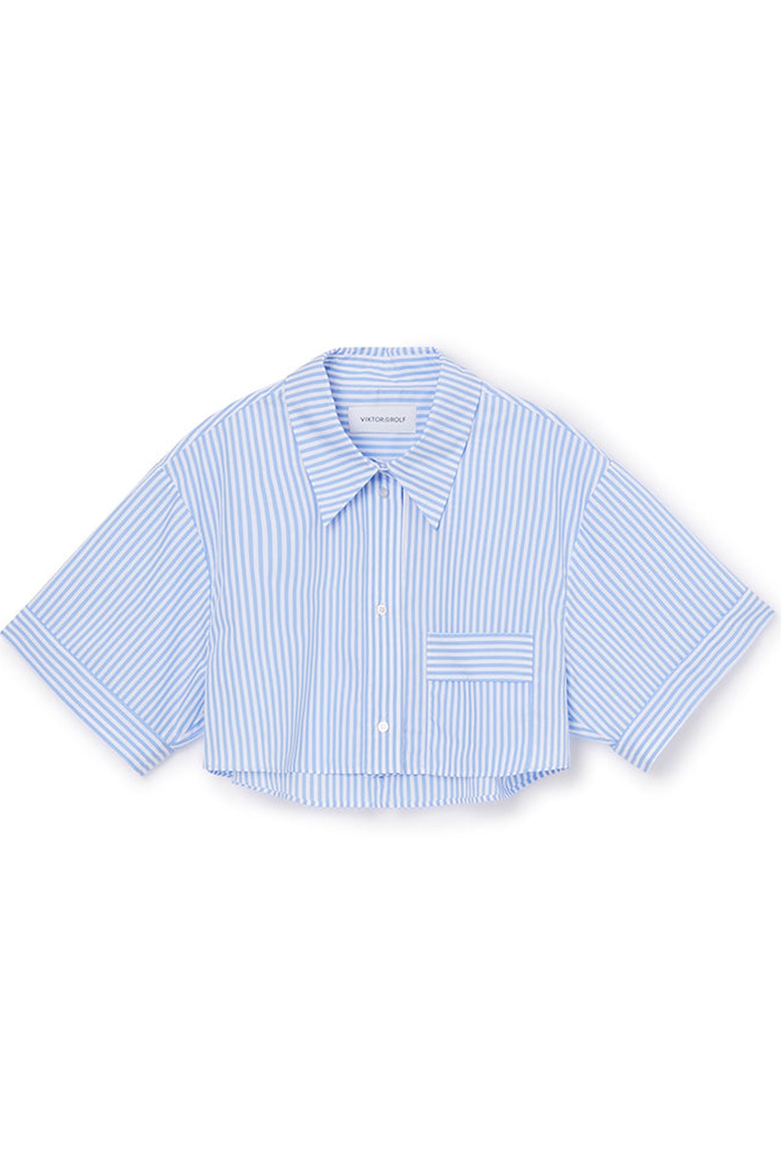 Blue /  CROPPED SHIRT