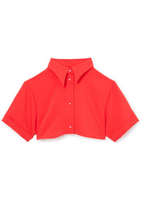 Red /  CROPPED SHIRT