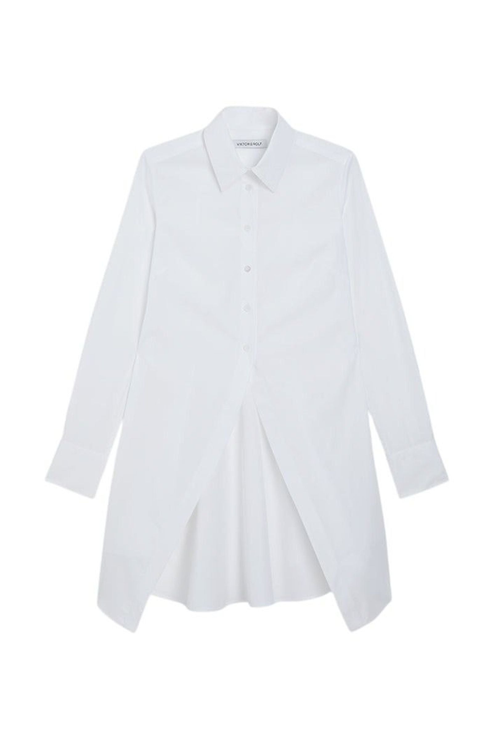 White / GODET SHIRT