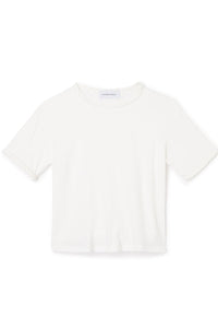 White / BRAID DETAIL T-SHIRT