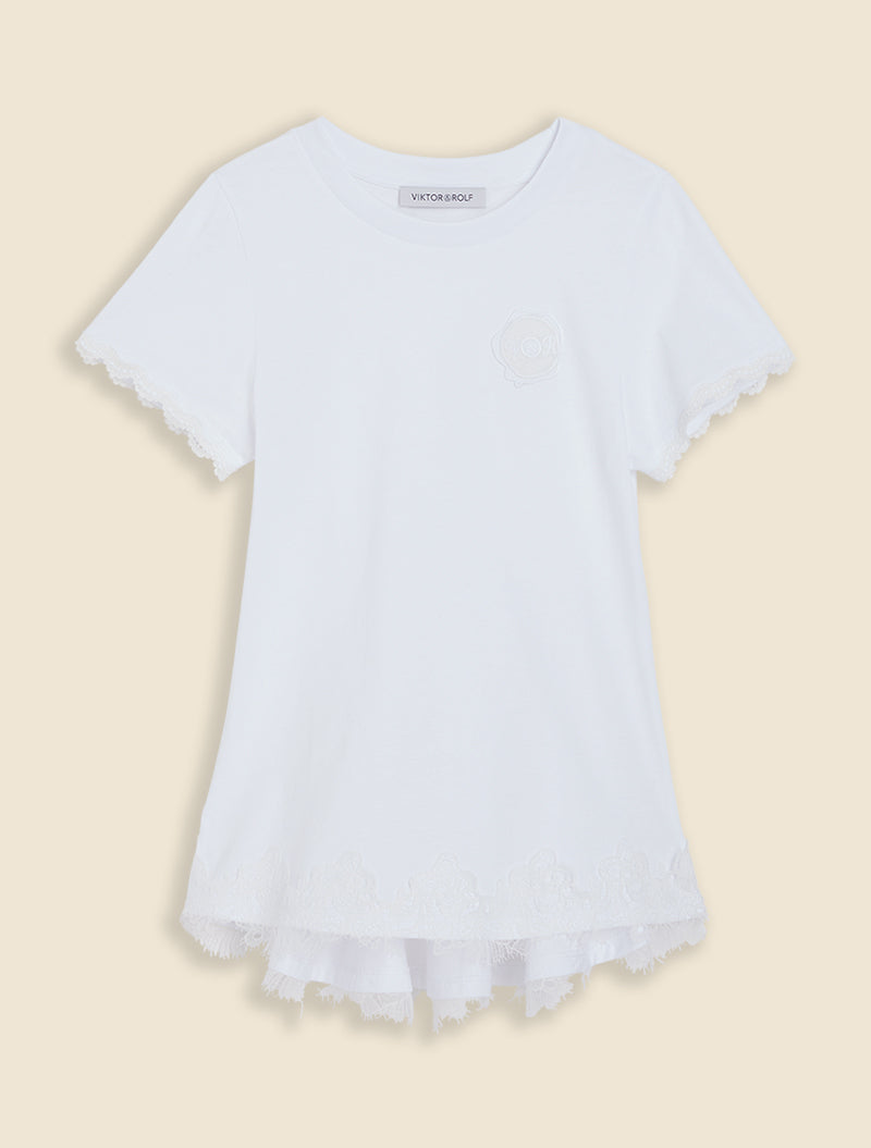 White / GODET T-SHIRT