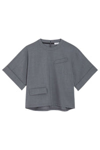Grey / SUITING BOXY T-SHIRT