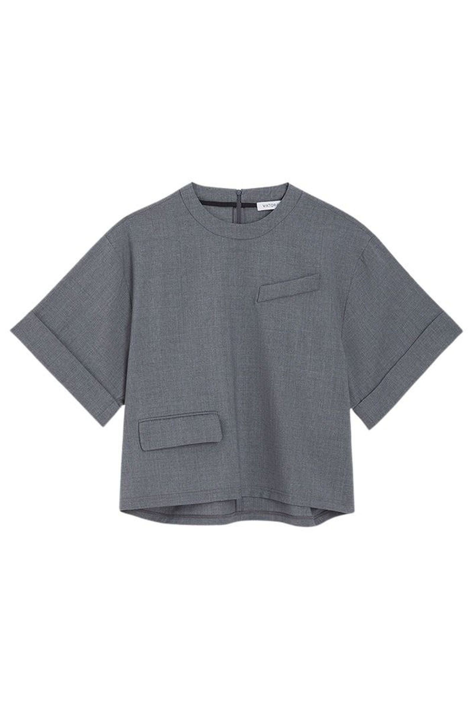 Grey / SUITING BOXY T-SHIRT
