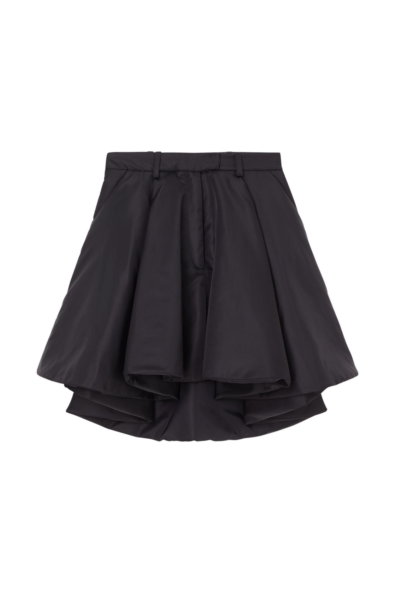 Black / PADDED MINI SKIRT