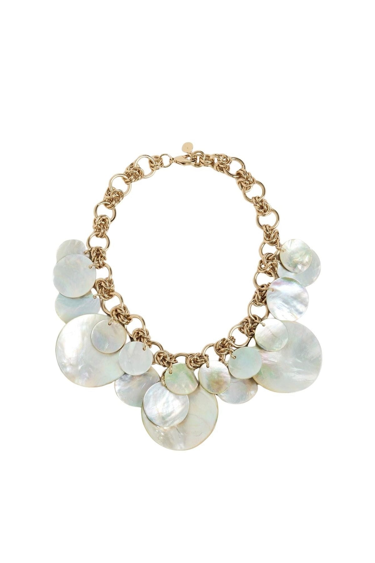 Shell discs necklace