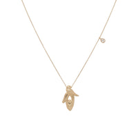 Collier Palerme Bird en or jaune sertie de diamant - Diamant
