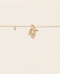 Collier Palerme Bird en or jaune sertie de diamant - Diamant