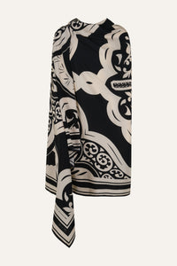 Palma Sevillana cotton shawl - Black