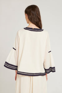 Blouse brodée Pami - Cream