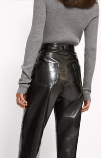 Patent Iggy trousers - Black
