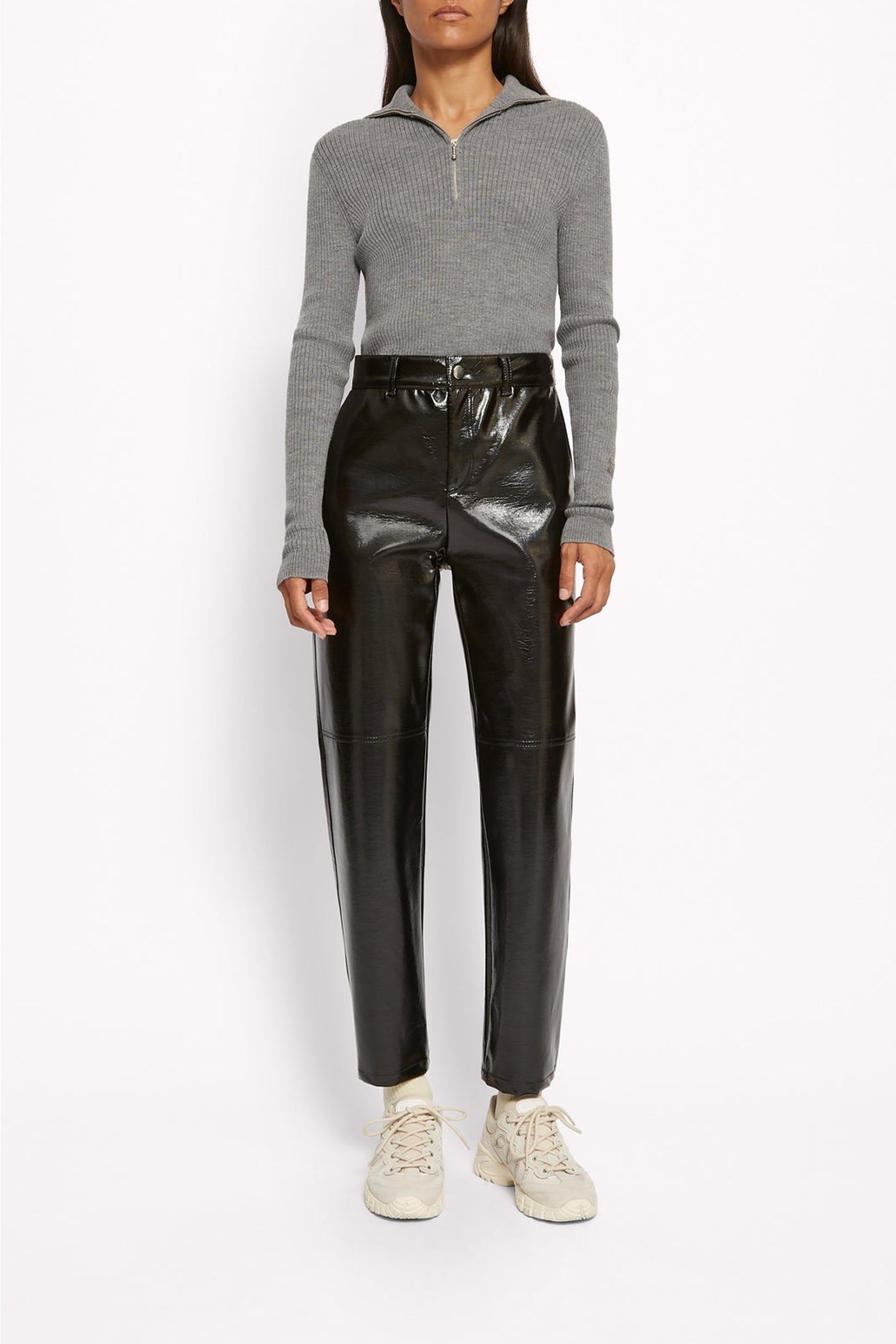 Patent Iggy trousers - Black