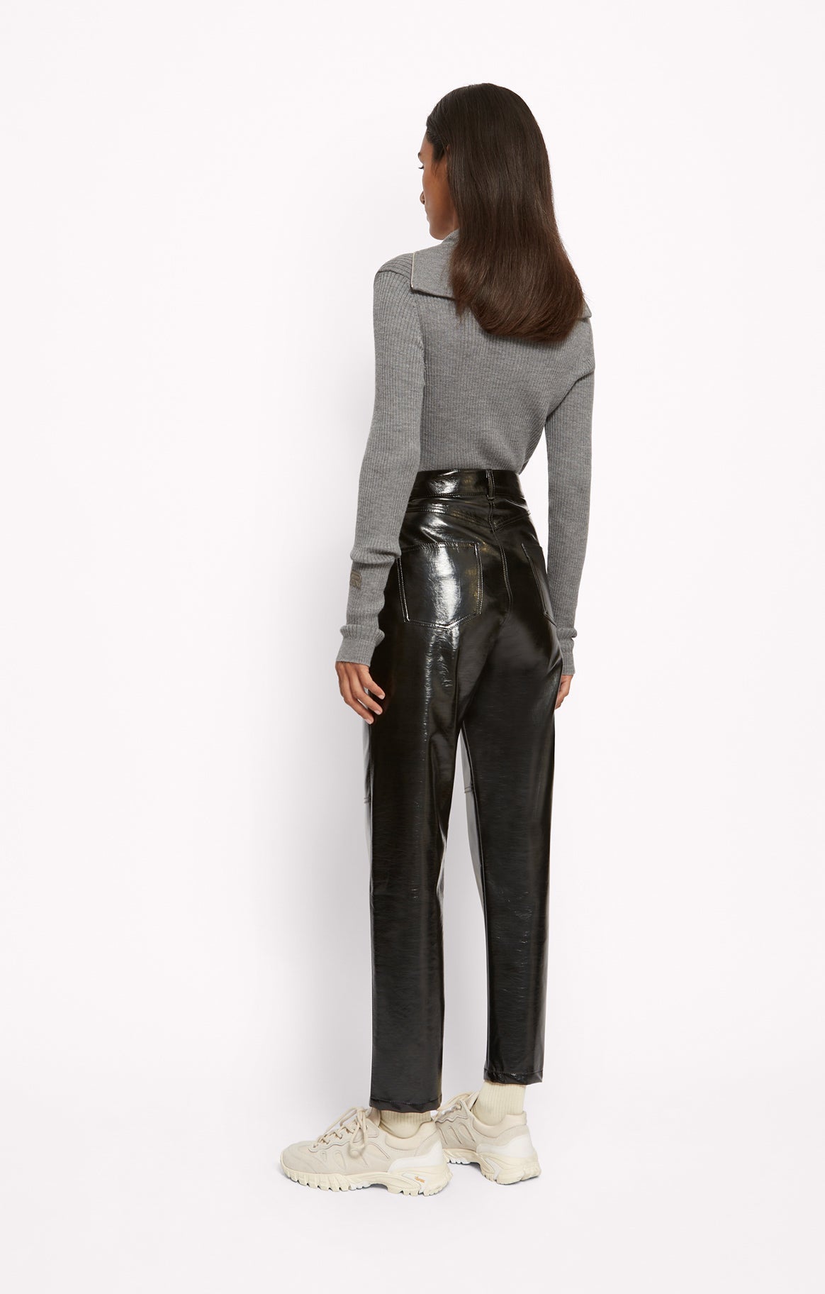 Patent Iggy trousers - Black