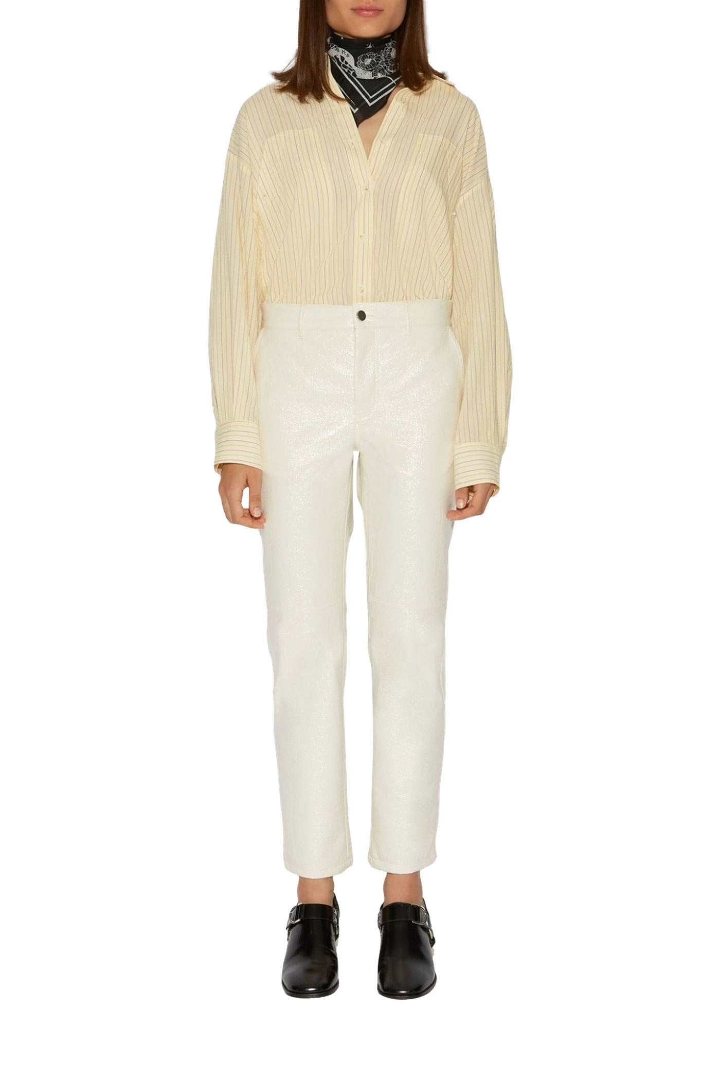 Pantalon Iggy en vinyle - Lait
