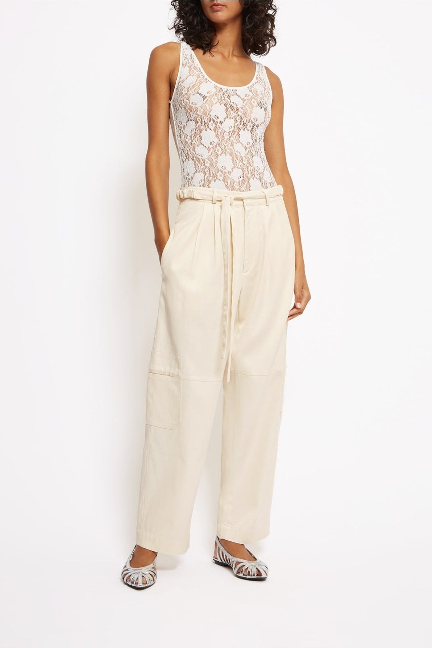 Pantalon cargo Jewel - Offwhite