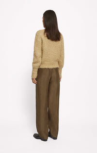 King straight trousers - Moka
