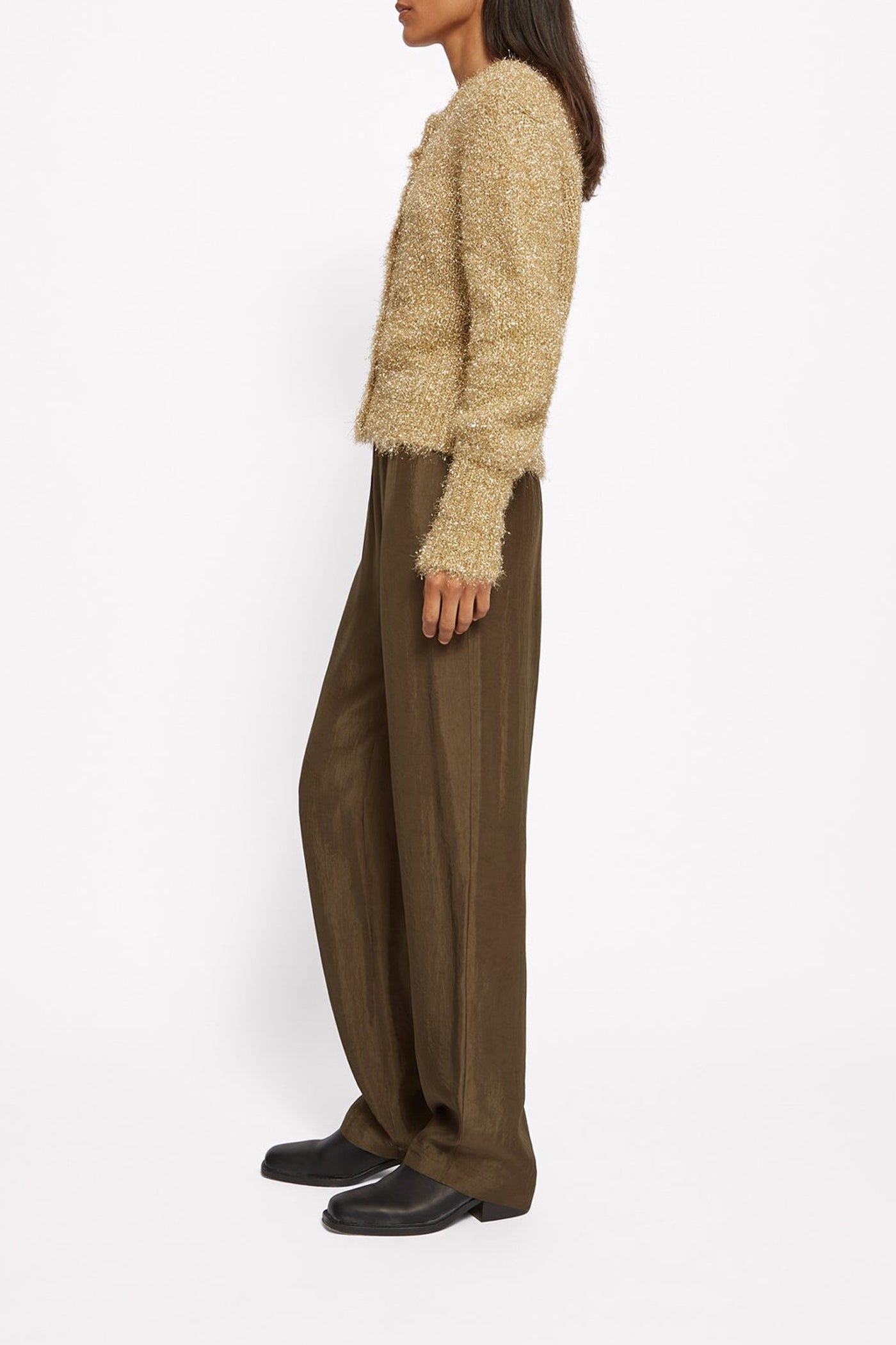 King straight trousers - Moka