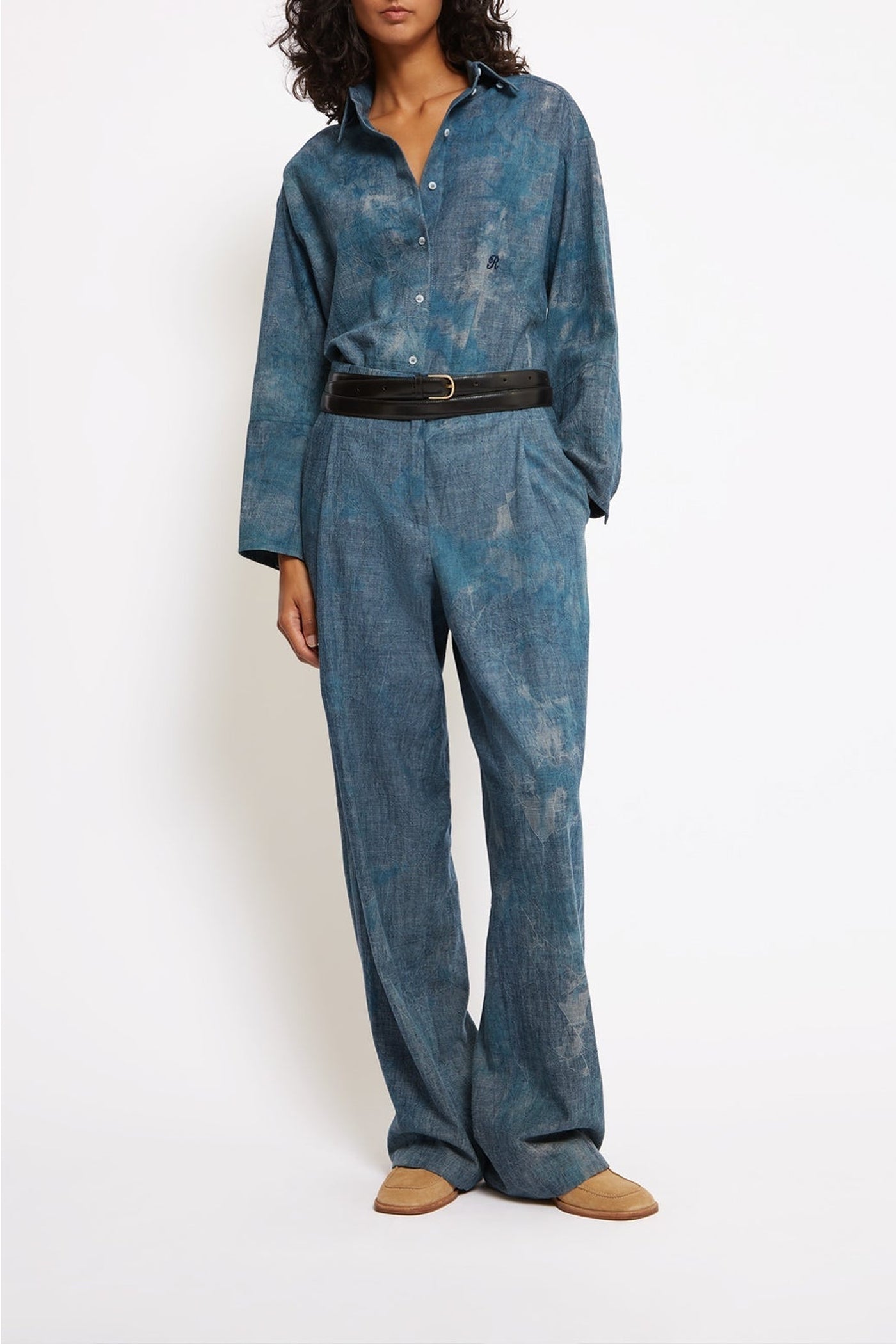 Pantalon Oscar en coton - Denim