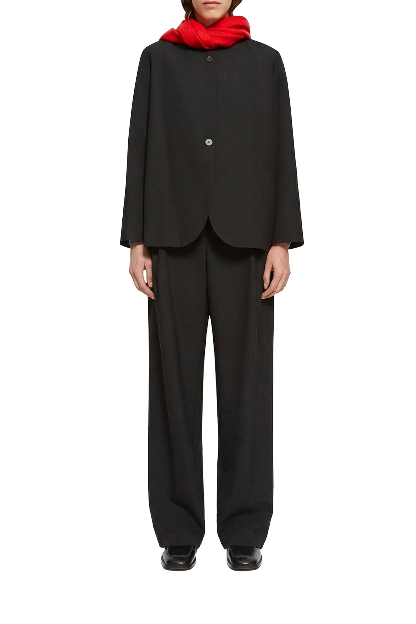 Oscar wool blend tailored trousers - Charcoal