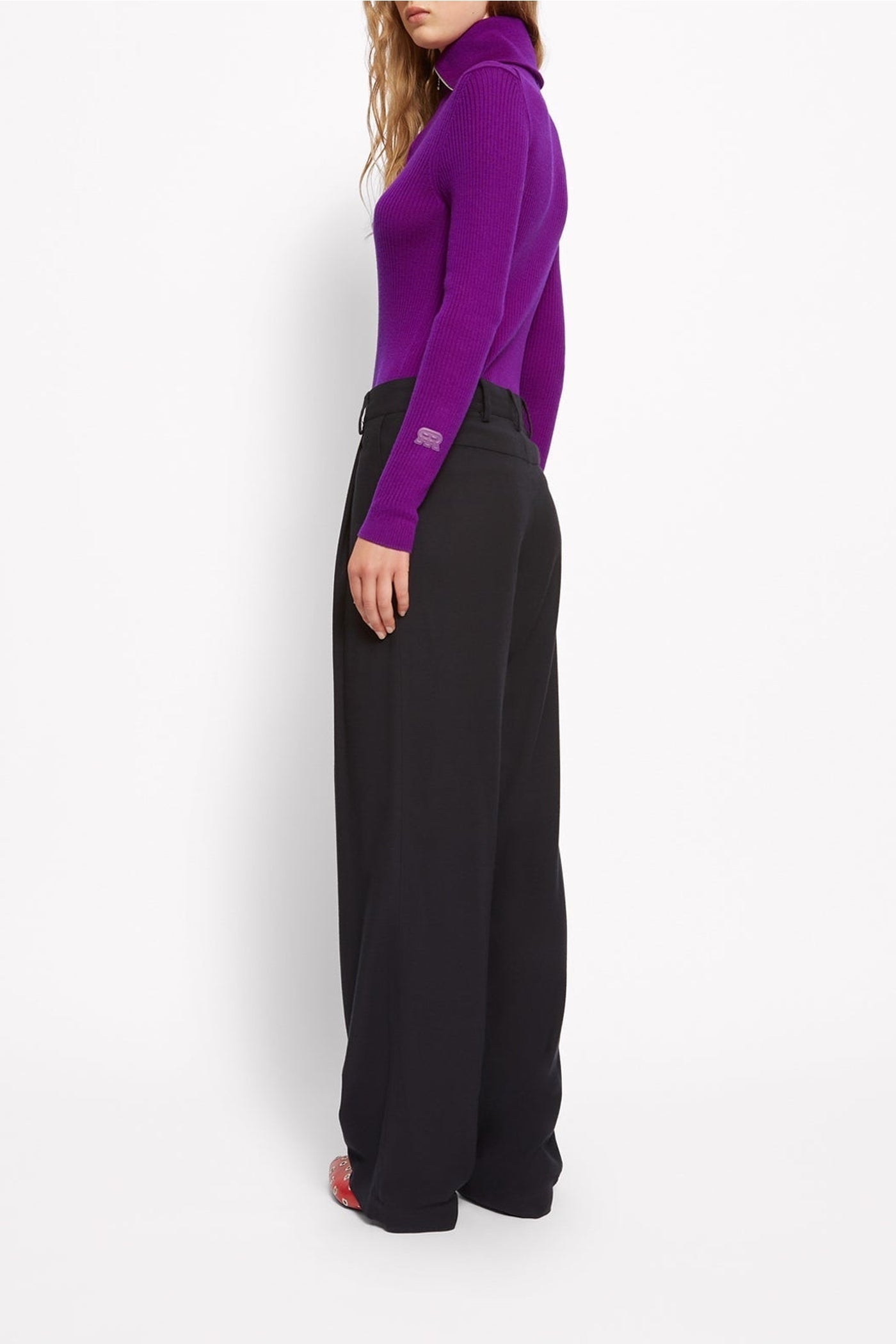 Oscar wool blend tailored trousers - Charcoal