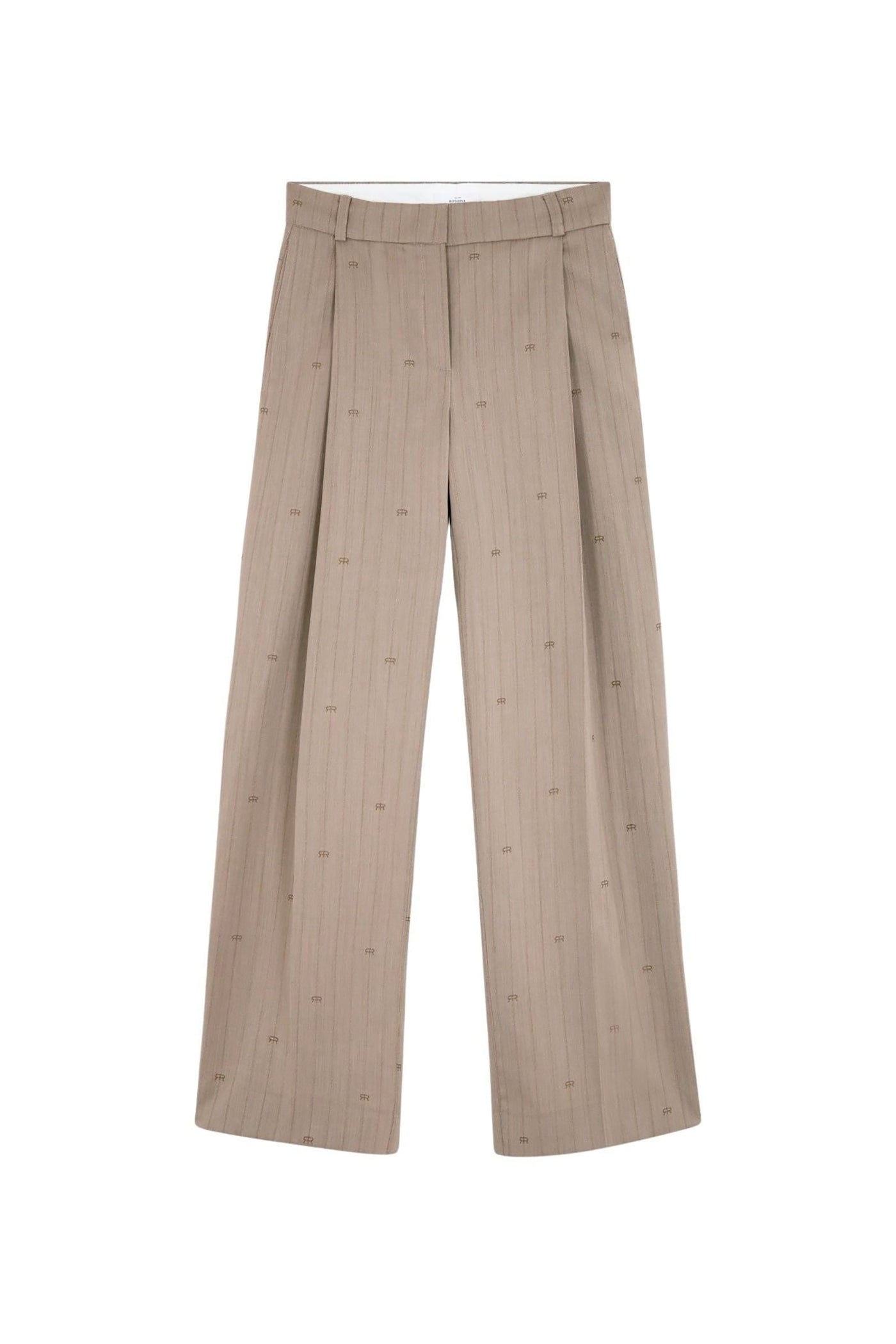 Pantalon de tailleur Oscar en laine mélangée - Sable
