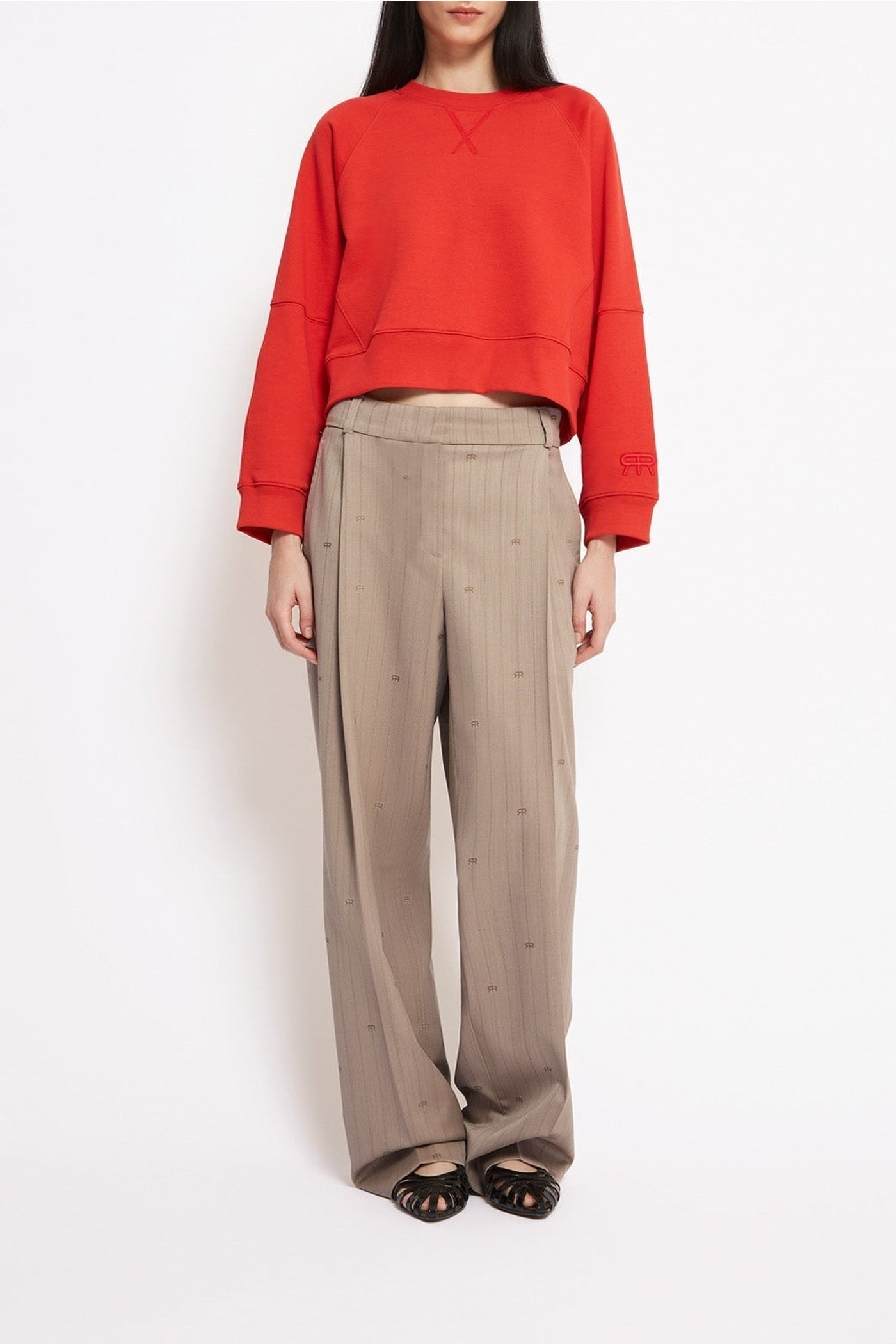 Pantalon de tailleur Oscar en laine mélangée - Sable