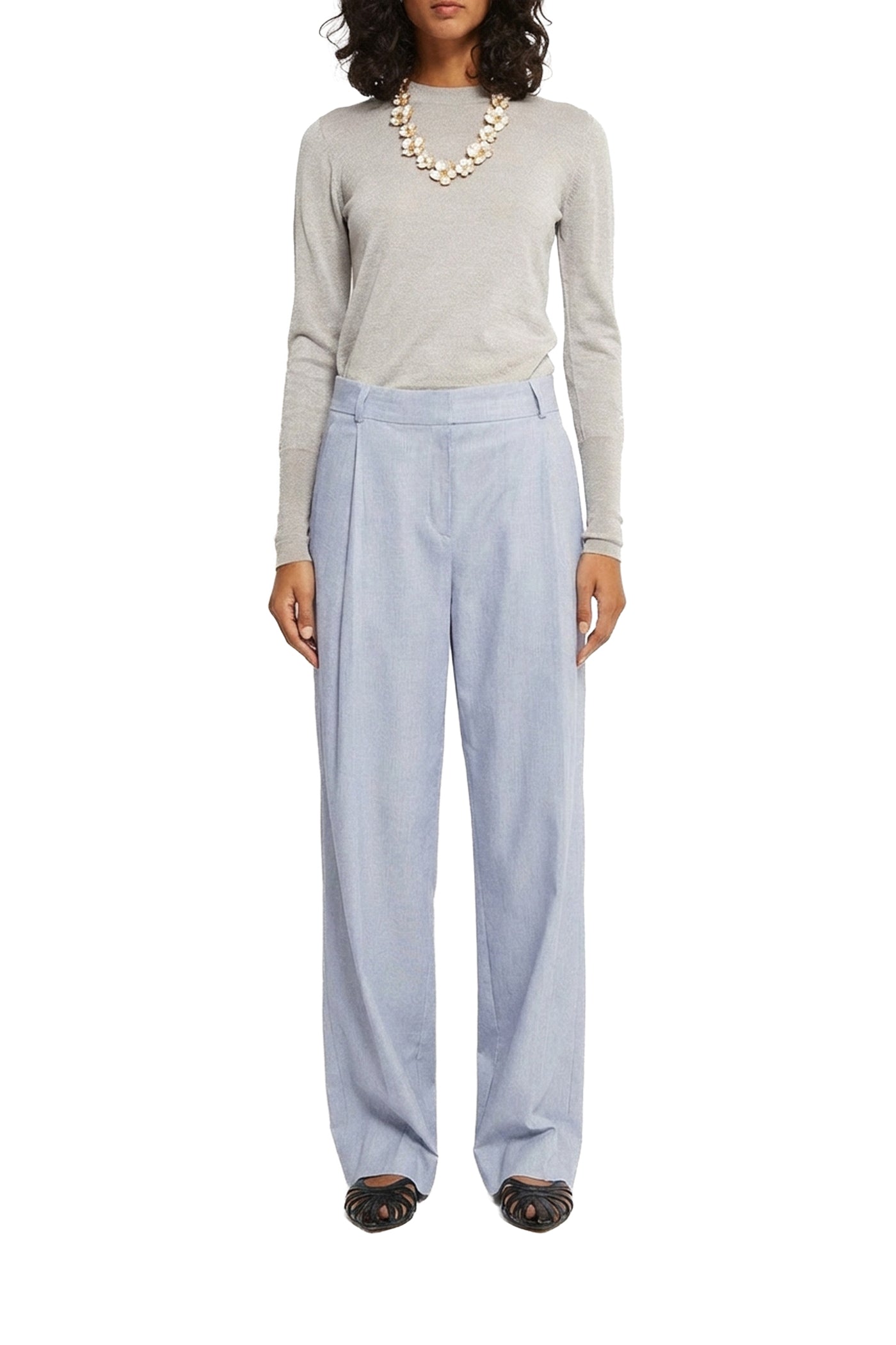 Pantalon Oscar en lin - Blanc