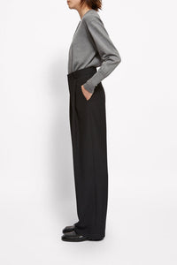 Oscar wool blend tailored trousers - Charcoal