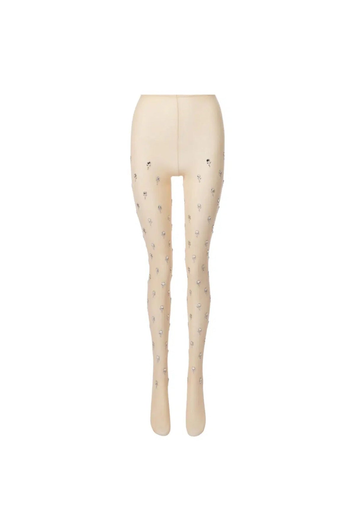 TIGHTS IN EMBROIDERED JERSEY
