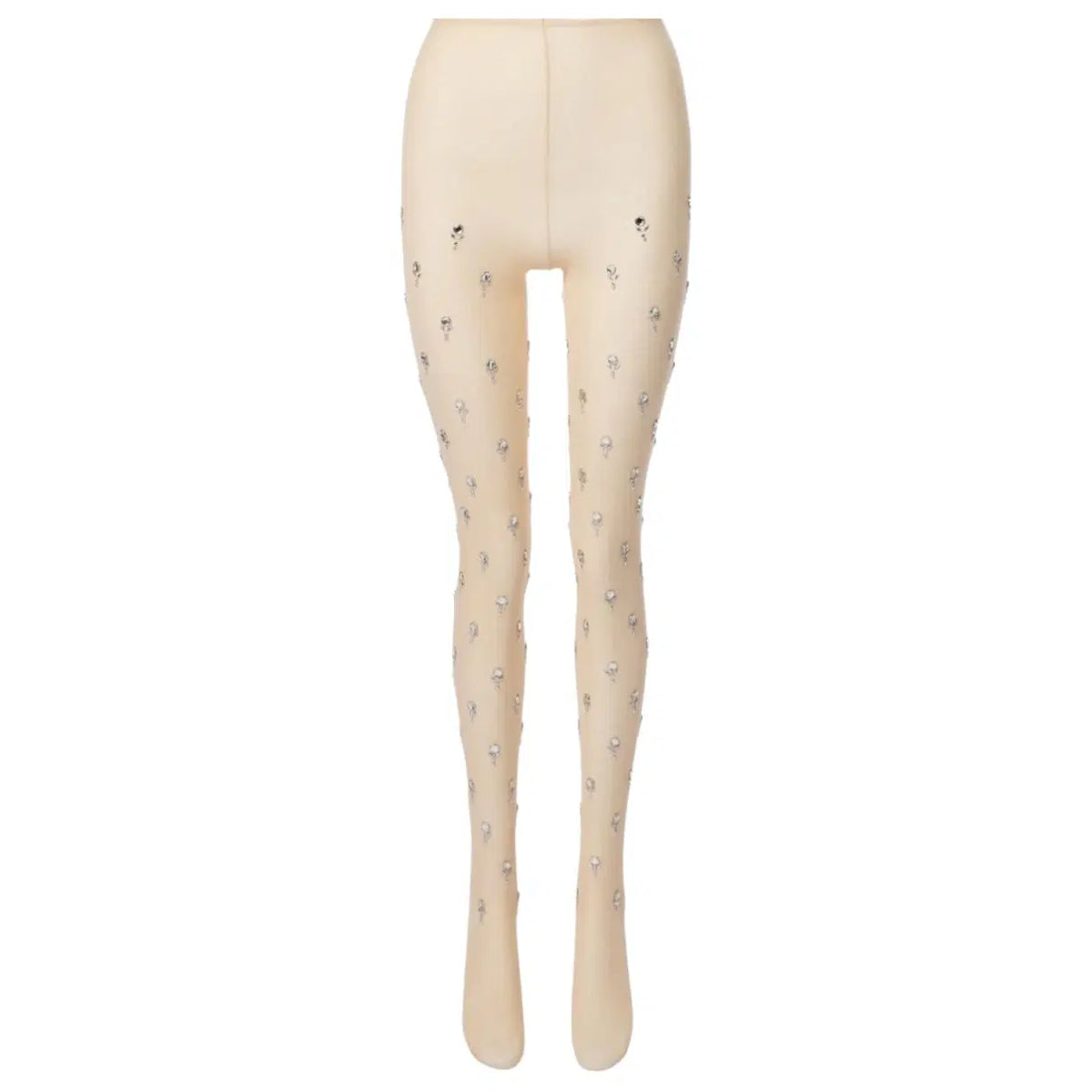 TIGHTS IN EMBROIDERED JERSEY