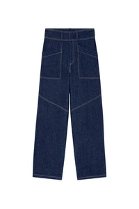 Pantalon Wonka en coton - Indigo