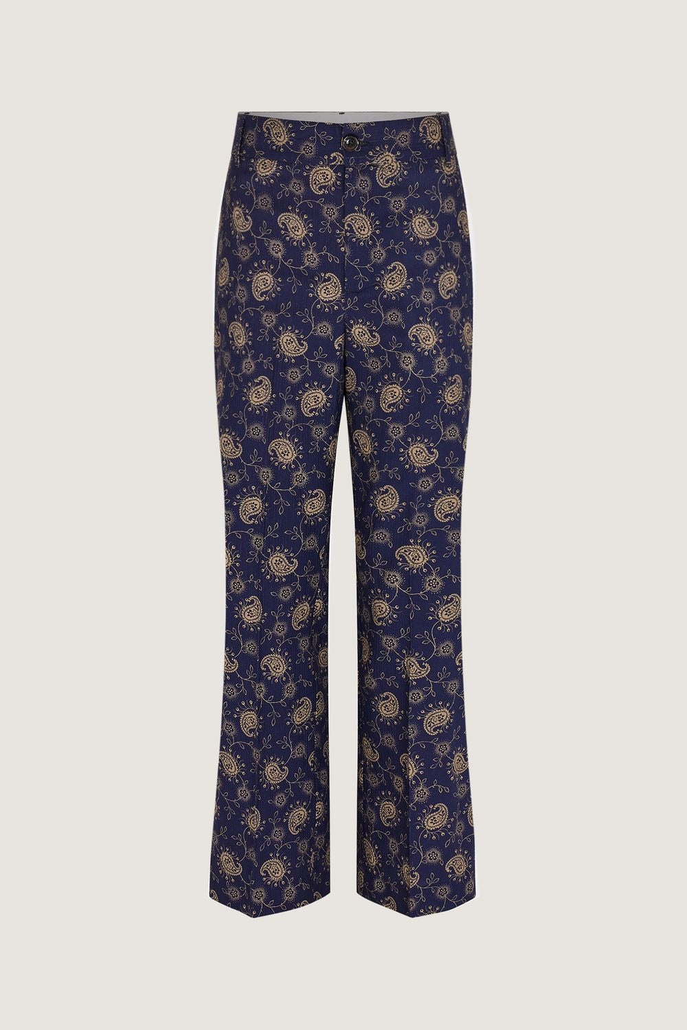 NAVY/BEIGE _ Pantalon Edgar - Navy & beige