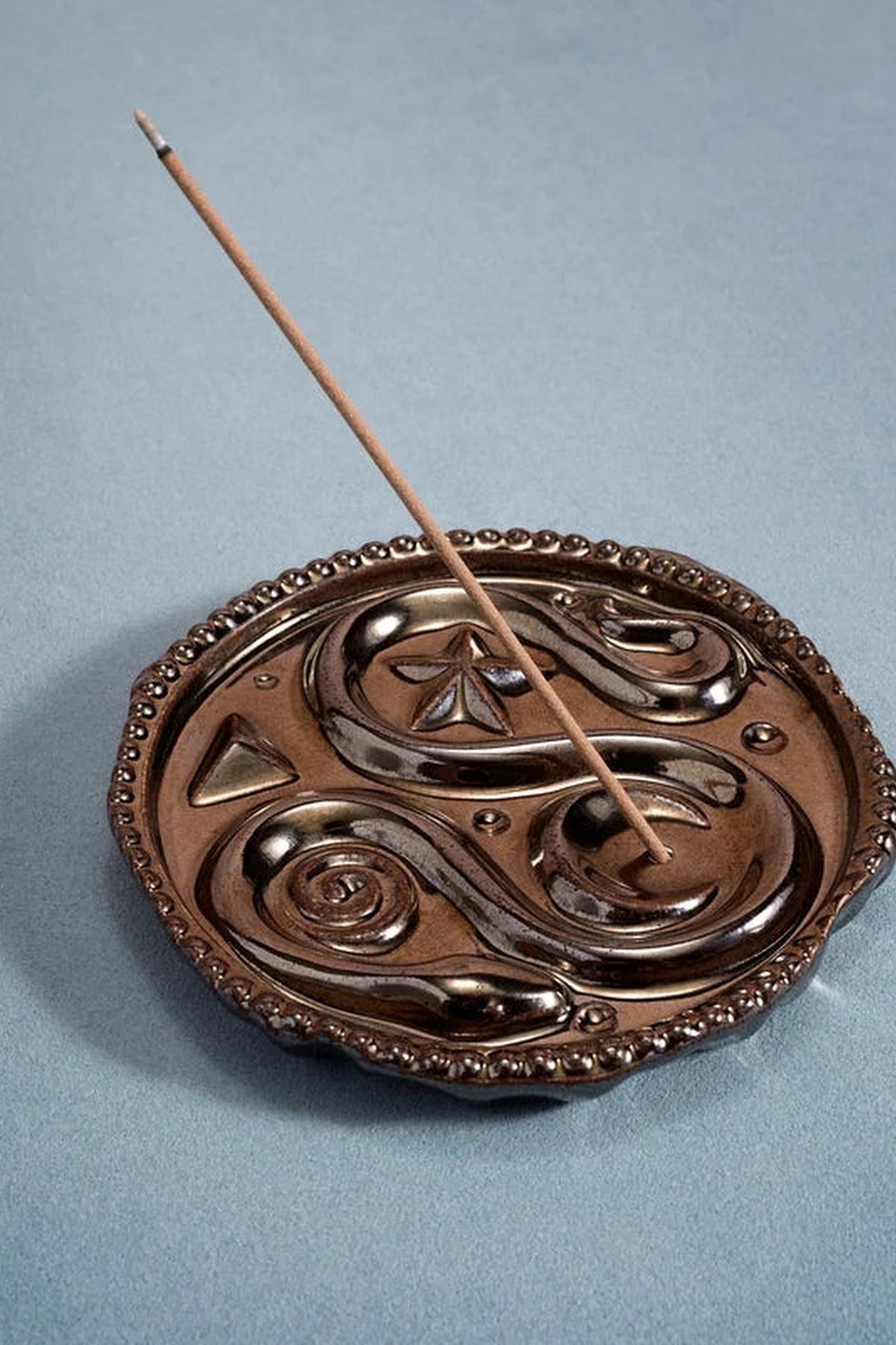 Panthéon porcelain incense burner - Bronze
