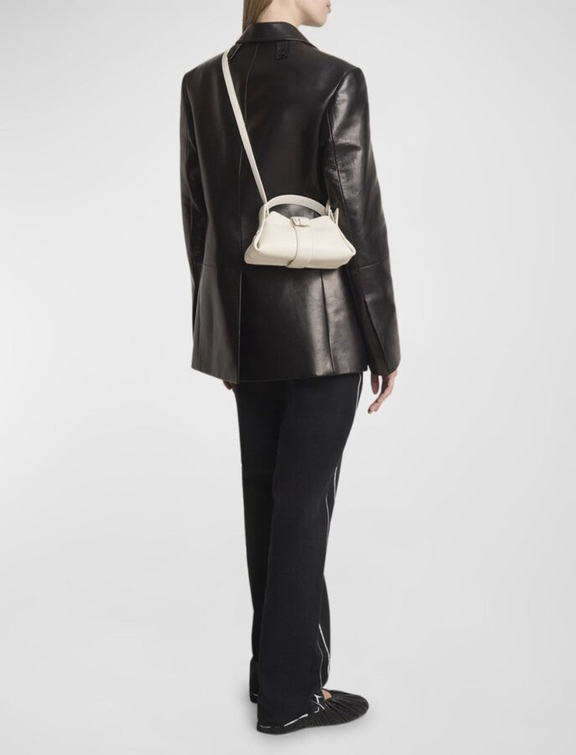 Park mini leather shoulder bag - Cream